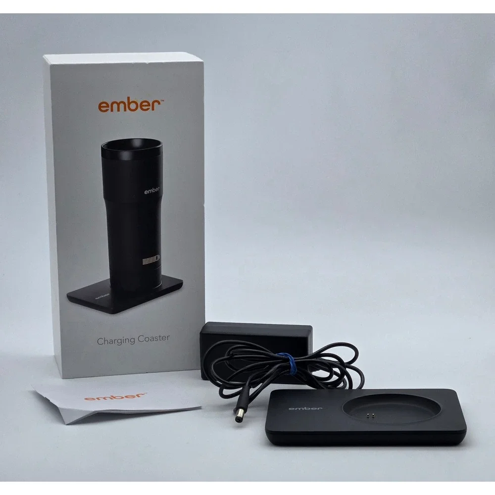 Ember Charging Coaster Smart Mug Charger‎ Base Black CT15-BBA74100616 Tested